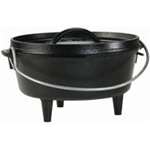 Lodge L10CO3 Cast Iron Camp Dutch Oven, 4-Quart